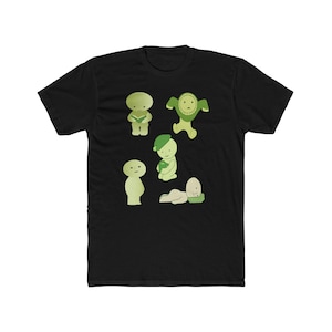 Camiseta unisex de algodón Smiski: adorable camiseta con personajes japoneses, camiseta con gráficos kawaii, divertida camiseta de dibujos animados, idea de regalo única, camiseta acogedora para todos.