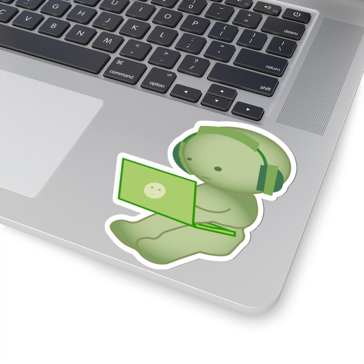Adesivos fofos smiski Kiss-Cut, decalques de vinil engraçados, adesivos peculiares para laptop, adesivos adoráveis para garrafas de água, adesivos exclusivos para carros