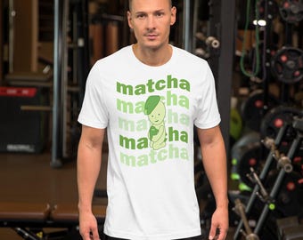 Smiski Matcha T-Shirt | Kawaii Graphic Tee, Tea Lover Gift