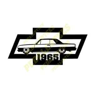1965 Chevy Nova SVG PNG, Chevrolet Nova in Bowtie.  Digital Download for Cricut, Silhouette, etc.