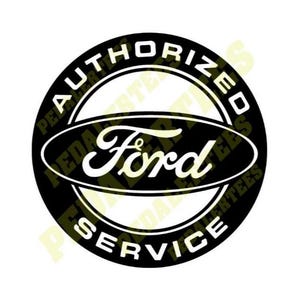 Ford Logo. Ford Authorized Service Emblem SVG. Vintage Ford Sign SVG. 12&quot;X12&quot; Digital Download for Cricut.