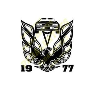 1977 Firebird SVG PNG. Pontiac Firebird Digital Download for Cricut, Silhouette, etc.