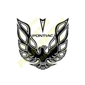 Pontiac Firebird, Vector, Emblem, Logo, SVG.  Digital Download for Cricut and Silhouette. 1 PNG file also included.