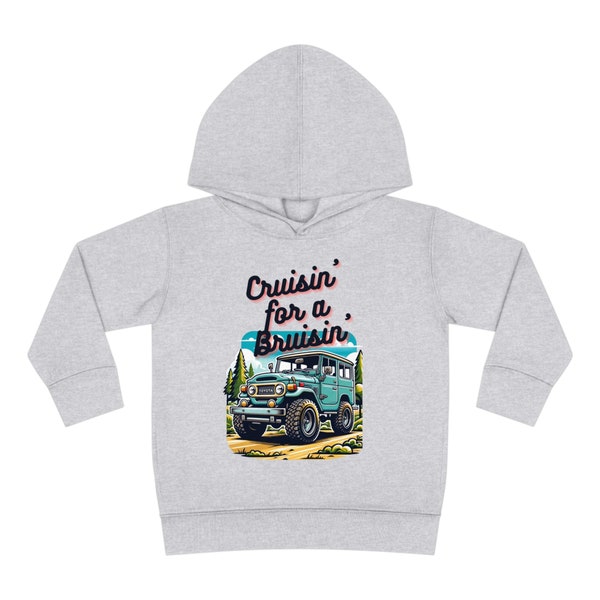 Cruisin for a Bruisin Pullover Hoodie - Funny Slogan hoodie - Landcruiser - Boys Hoodie - Truck - offroad - FJ Cruiser