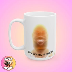 Taza con el meme de Lebron Sunshine, eres mi meme de Sunshine, taza divertida, taza peculiar, taza tonta, taza contemporánea, idea de regalo, autoconsciente, amante del café imagen 2