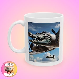 Bombardino Crocodilo Italian Brainrot Meme Mug Funny Trend Silly Modern Gift Self Aware Coffee Quirky Custom Minimal Art Unique Home Decor