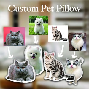 Custom 3D Pet Pillow | Personalized Pillow | Pet Memorial Gift | Personalize Dog Gift | Dog Pillow | Cat Pillow | Pet Lover Gifts