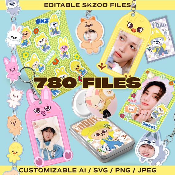 SKZOO Ultimate Pack | Stray Kids Vector Clipart | Cricut