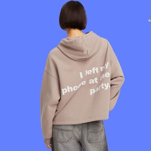 Hooded Sweatshirt,Sand Hoodie,aesthetic sweatshirt,Tumblr Hoodie,Positive Hoodie,Women oversized hoodie,streetwear hoodie,Casual Hoddie image 1