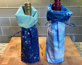 Reversible Fabric Wine Gift Bags- For Every Occasion