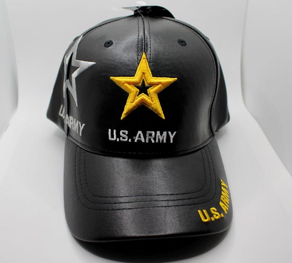 US Army Veteran Embroidered Cap – Adjustable Black Hat With Star Flag Design – Licensed & Stylish