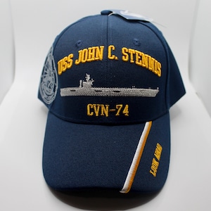 U.S Navy USS John C. Stennis CVN-74 Hat. Submarine Service Hat. US Navy Hat. Officially Licensed Navy Cap. Navy CVN74 Cap. Uss Stennis CVN74