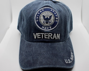 アメリカ海軍エンブレムキャップ - 刺繍入りアメリカ海軍帽子
