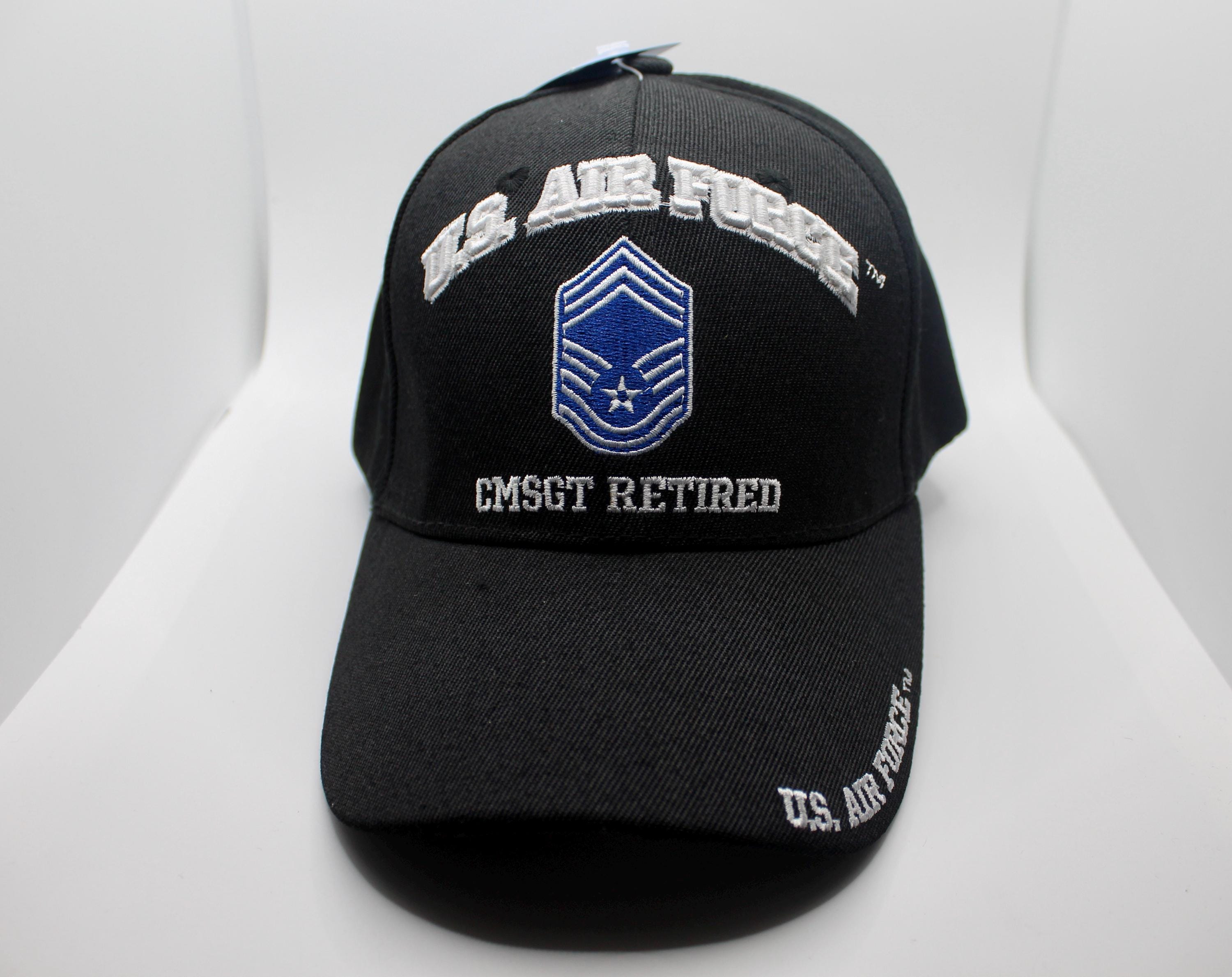 Air Force CMSGT Retired Air Force Veteran USAF Black