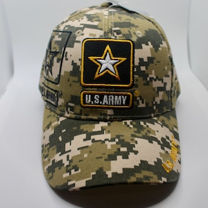 U.S. Army Hat. Army Seal camo Hat. US Army Baseball Hat. US Hat. Officially Licensed United States Army Logo Embroidered Cap. Cute Army Gift