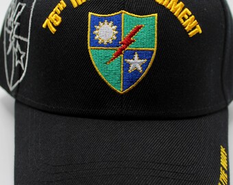 75th Ranger Regiment Hat. Black U.S Army Hat. Rangers Lead the Way