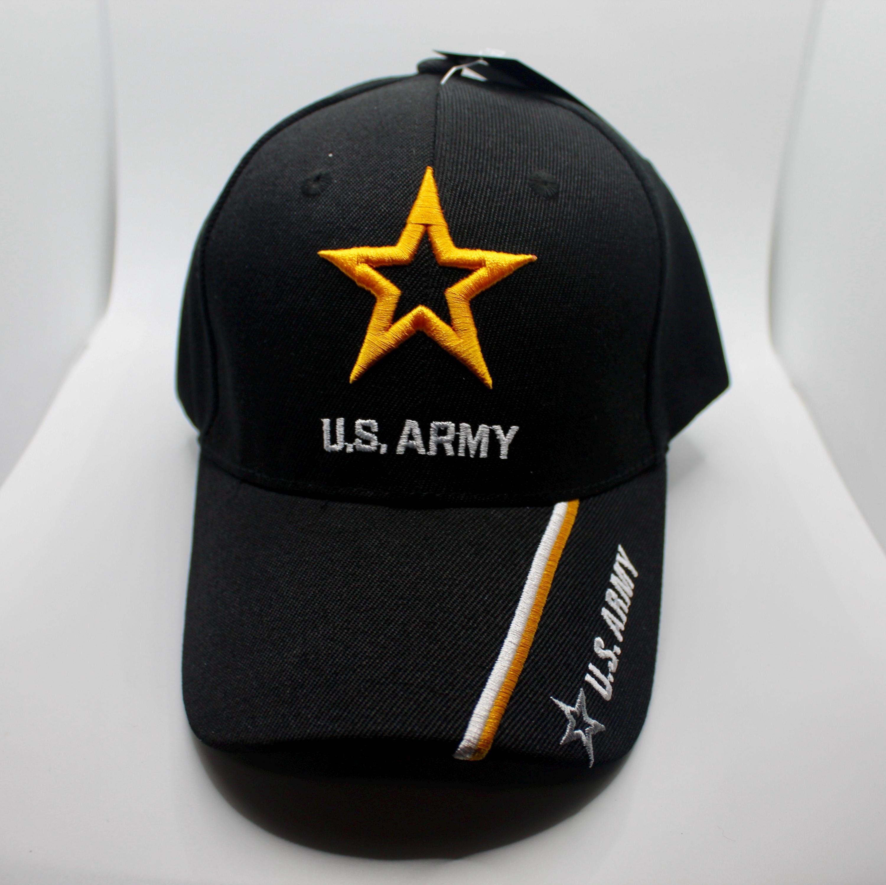 アメリカ陸軍スターブラックハット。退役軍人への贈り物。陸軍キャップ
