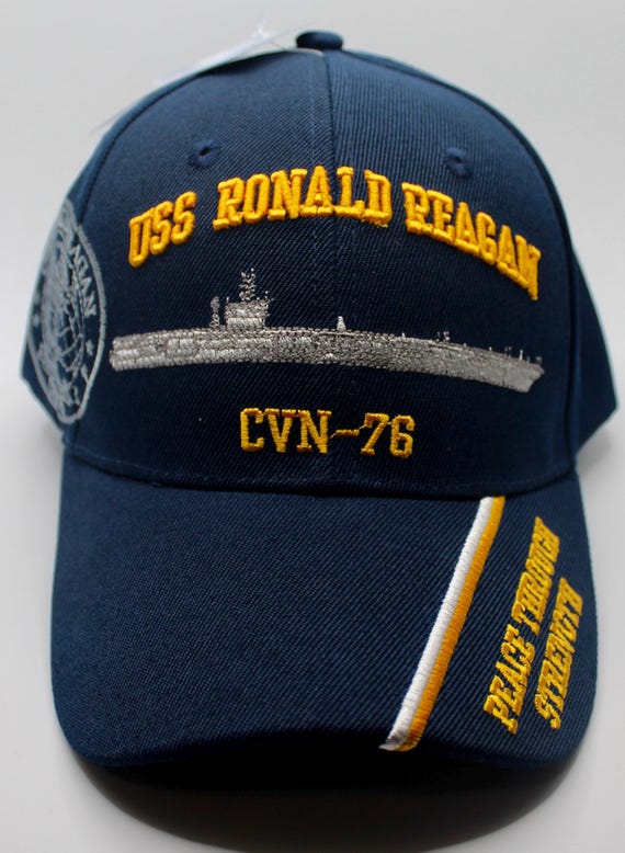 USS RONALD REAGAN CVN 76 キャップ USS Ronald Reagan CVN-76 Navy Hat. Aircraft Carrier Hat. Uss