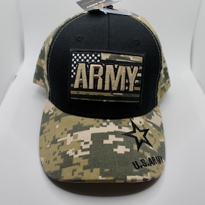 Army American Flag Hat. Army Logo Cap. US Army Baseball Hat. US Hat. Officially Licensed United States Army Logo Embroidered Baseball Cap