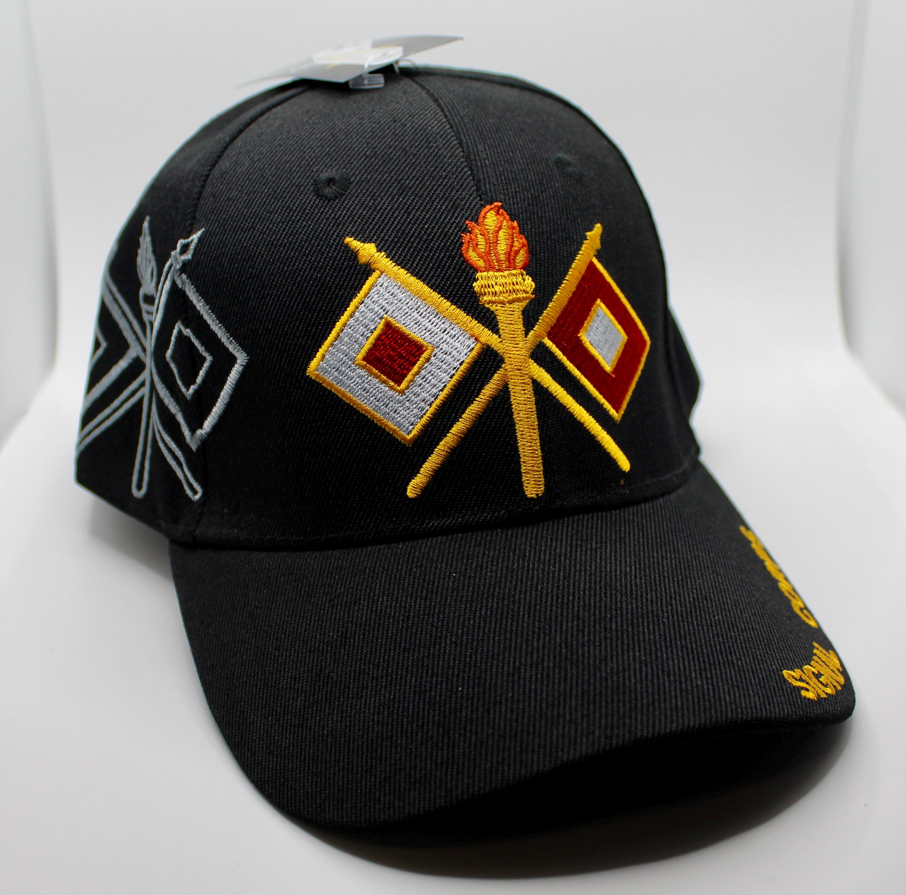 U.S Army Signal Corps Hat. Military Cap With Torch and Flags. Army ...