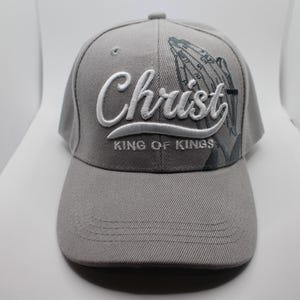 Christus König der Könige Hut. Jesus Baseballkappe. Christian Grau-Hut. Jesus König der Könige Trucker Hat. Geschenk zum Vatertag. Gott ist gut. Jesus Mütze