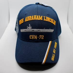 U.S Navy Hat. USS Abraham Lincoln CVN 72 Hat. Submarine Service Hat. Officially Licensed US Navy Cap. CVN72 Cap. Navy CVN72 Hat Gift for Dad