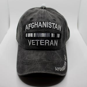 Afghanistan Veteran Hat. Afghanistan Veteran Hat. US Veteran Hat. Officially Afghanistan War Veteran Black Cap. Military Veteran Hat USA Cap