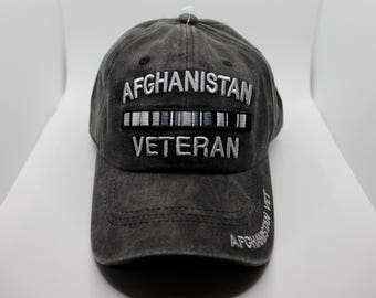 Trade Winds Afghanistan War Veteran Baseball Cap - Black Embroidered, Adjustable, Licensed