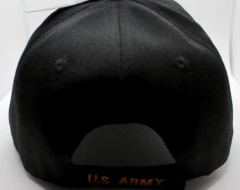 Ufficiale US Army Autorizzato Militare Veterano & Active Duty Stemma Nero Cap