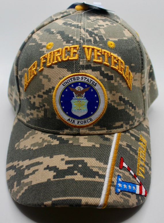アメリカ空軍退役軍人迷彩帽。アメリカ空軍退役軍人キャップ。アメリカ