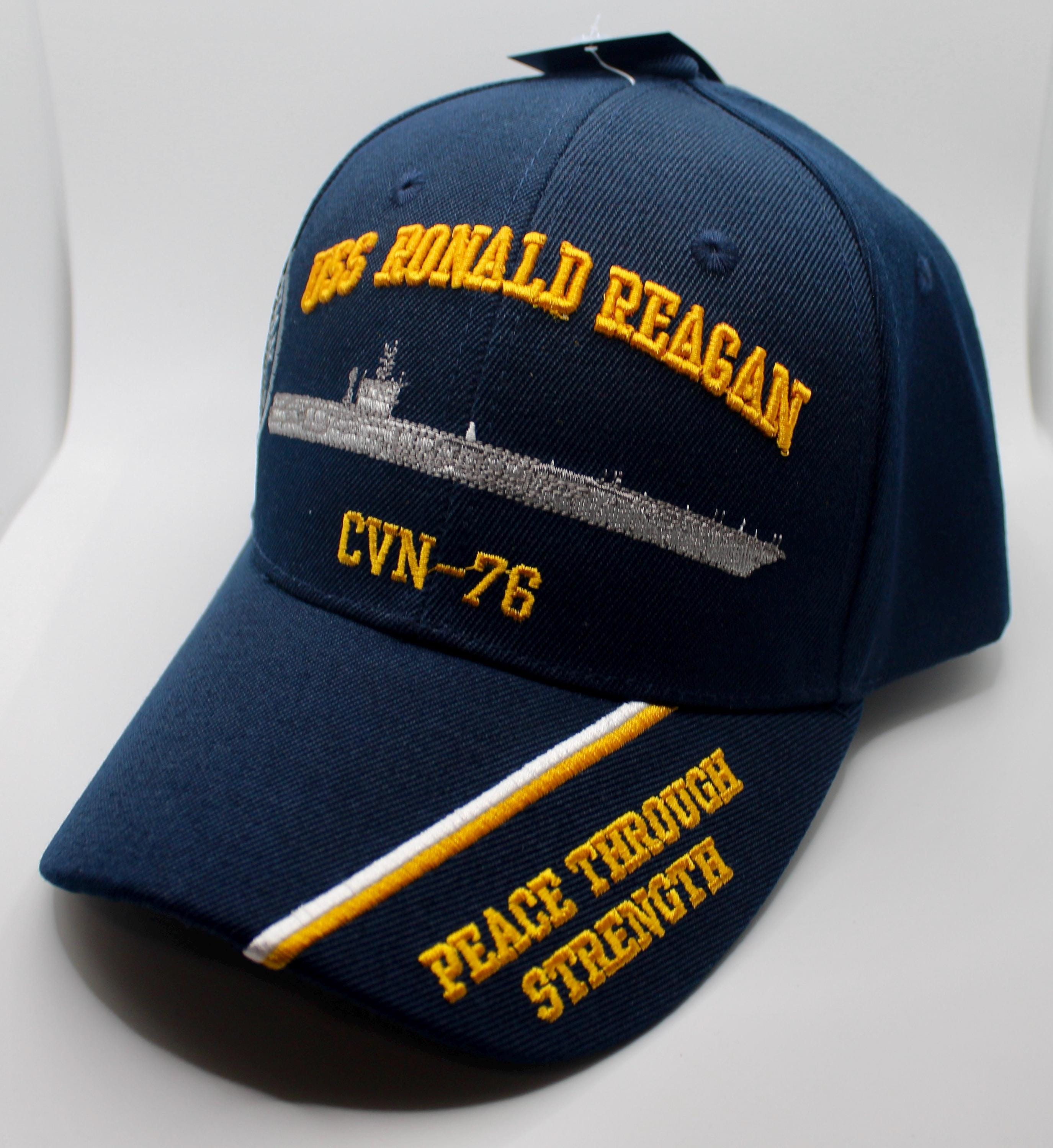 Navy Hat. Navy USS Ronald Reagan Hat. Aircraft Carrier Hat. US