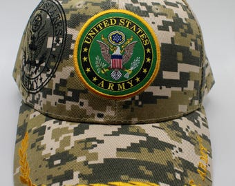 U.S Army Hat. Army Camo Hat. US Army Baseball Hat. Army Hat  display picture 2