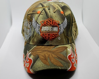 Jesus is Lord Hat. Jesus Christ Baseball Cap. Christian Camo Hat. Trucker Hat. Cute Christmas Gift. God Is Good All the Time Embroidered Cap