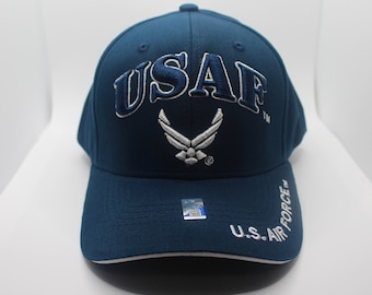 アメリカ空軍帽子。USAF調節可能野球帽。空軍退役軍人用ミリタリー