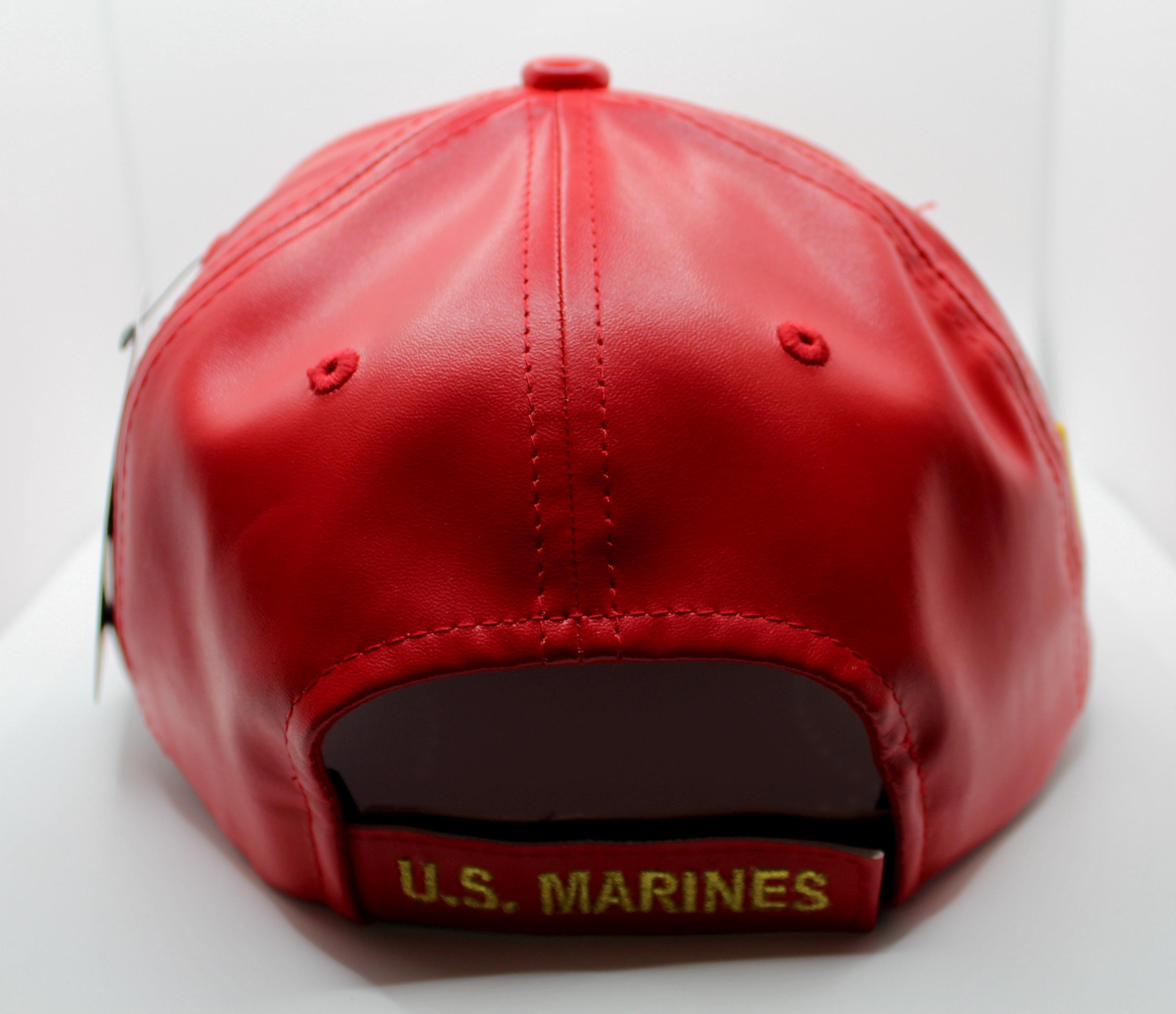 Authentic Marine leather hat, worn once, great condition! TYPE A-3 CAP / HORSEHIDE – The Real McCoy main image 4