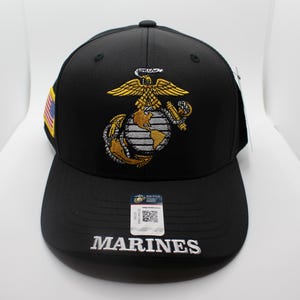 Premium US Marines Hat. Marine Corps Hat. Officially US Marines Cap. Semper Fi Hat. Once a Marine, Always a Marine Black Hat. USMC Seal Hat