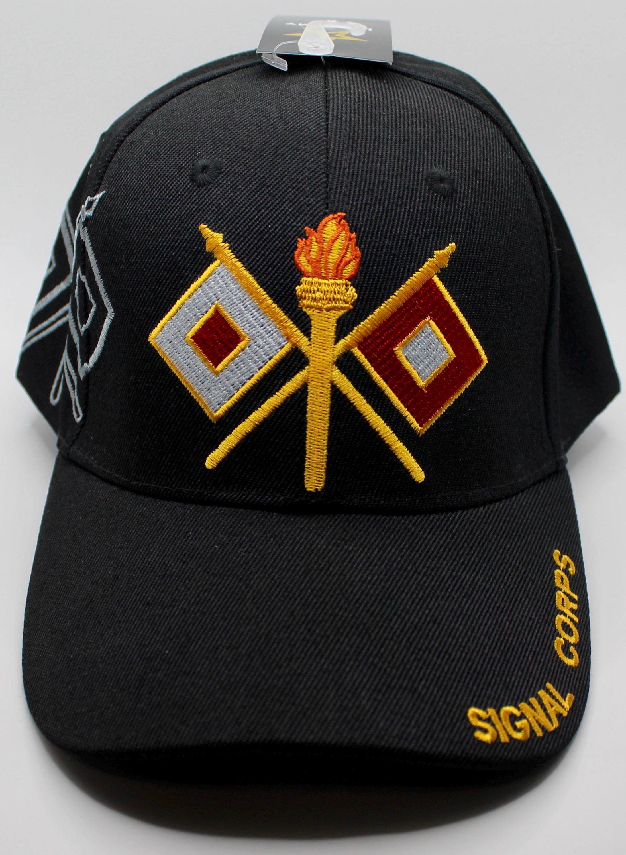 U.S Army Signal Corps Hat. Military Cap With Torch and Flags