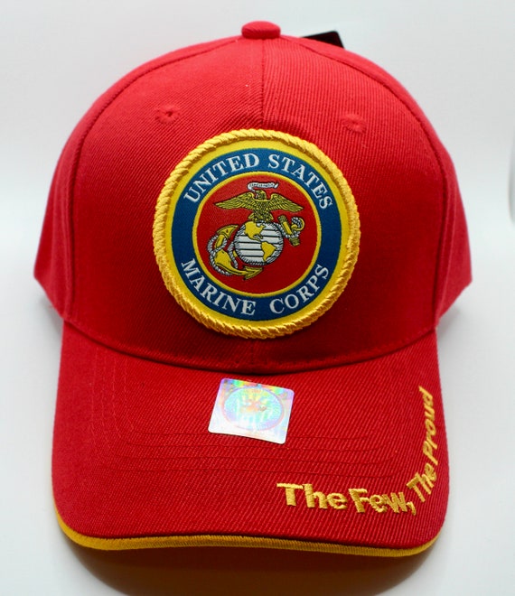 Set Di Cappellini Da Baseball USMC: Cotone Rosso, Logo Del Corpo Dei Marines Ricamato, Paio - Italia - Foto 11