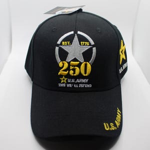 Army 250th Anniversary Hat. U.S Army 1775-2025 Hat. Star Army Logo Hat. Officially Licensed US Army Hat. Gift For Dad. This We&#39;ll Defend Hat