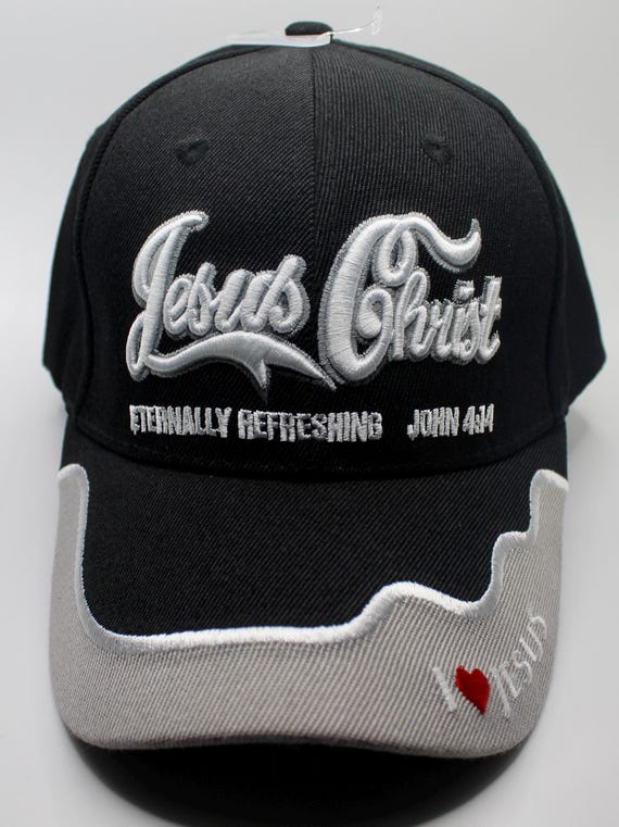 Jesus Christ Hat. I Love Jesus Baseball Cap. Christian Black Hat