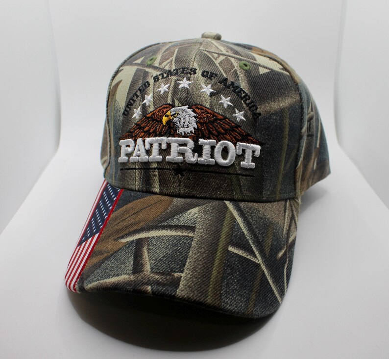 United States of America Hat. God Bless America Hat. Eagle Camo Hat. American Flag Hat USA Cap. United States of America Patriotic Eagle Cap image 4