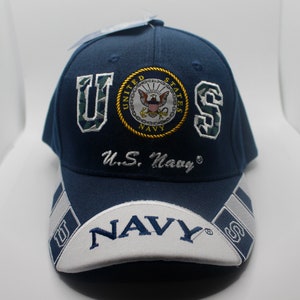 U.S Navy Hat. United States Navy Cap. US Navy Baseball Hat. US Military Hat. Officially Licensed United States Navy Embroidered Blue Cap.