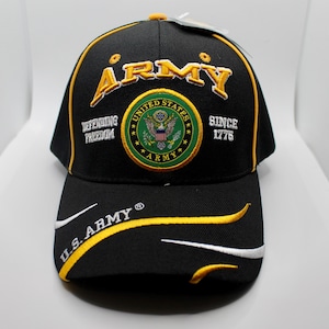 U.S Army Hat. Defending Freedom Since 1775 Hat. US Army Logo Baseball Hat. US Officially Licensed US Army Logo Embroidered Cap. Military Hat