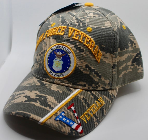 アメリカ空軍退役軍人迷彩帽。アメリカ空軍退役軍人キャップ。アメリカ