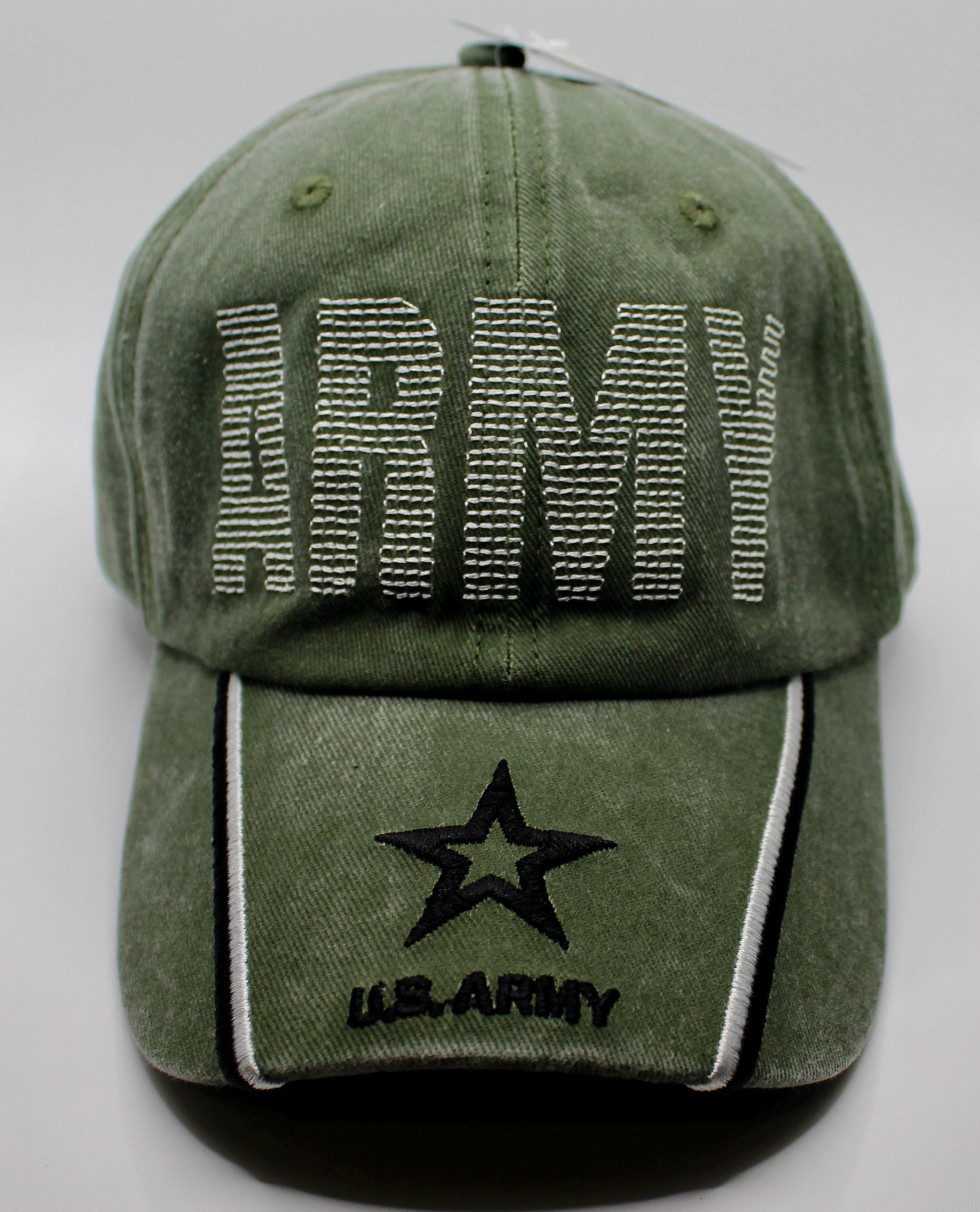 帽子 U.S ARMY HAT Size/L US Army Hat. Big Letters Army Washed Green Hat. US Army Baseball