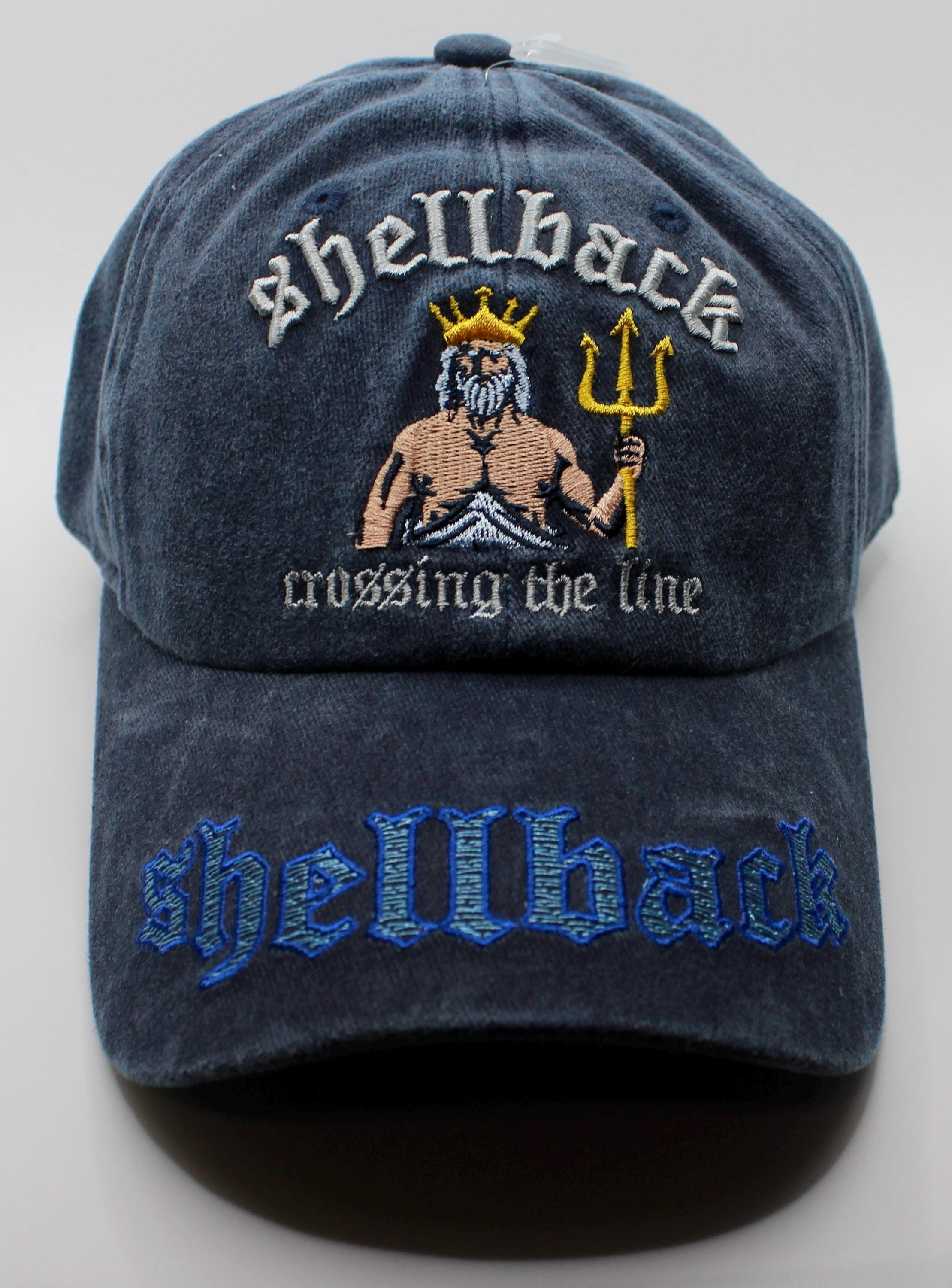 Shellback Navy Hat. Crossing the Line Cap. King Neptune US Navy