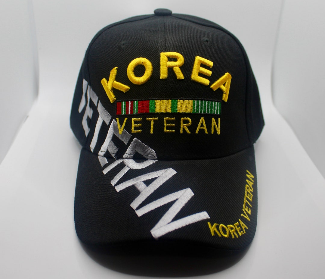 Korea War Veteran Embroidered Hat - Black Baseball Cap For Korean Vets - View #9