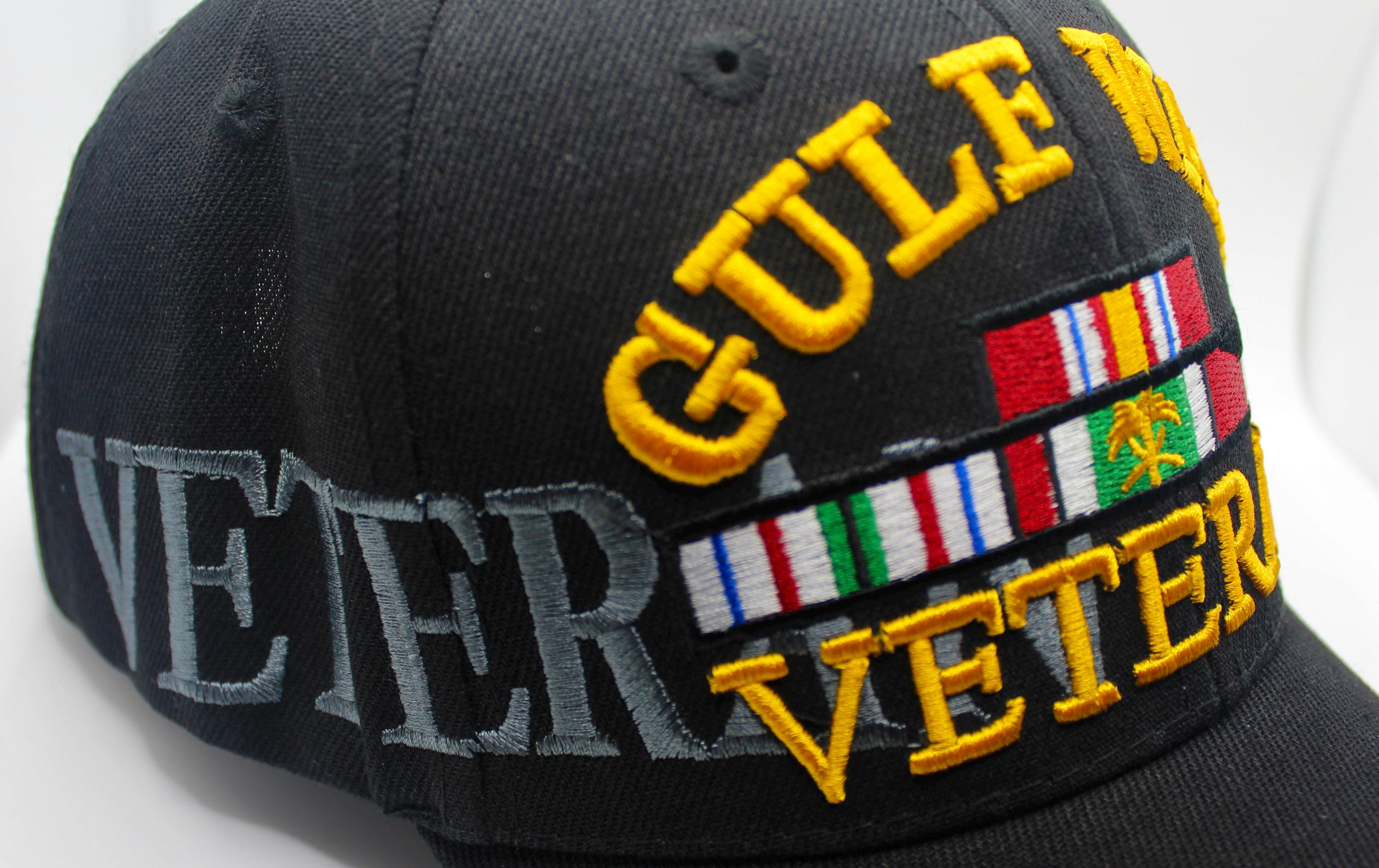 U.S. Military Gulf War Veteran Ribbon Cap - Officially Licensed 3D Embroidered Adjustable Hat - View #7