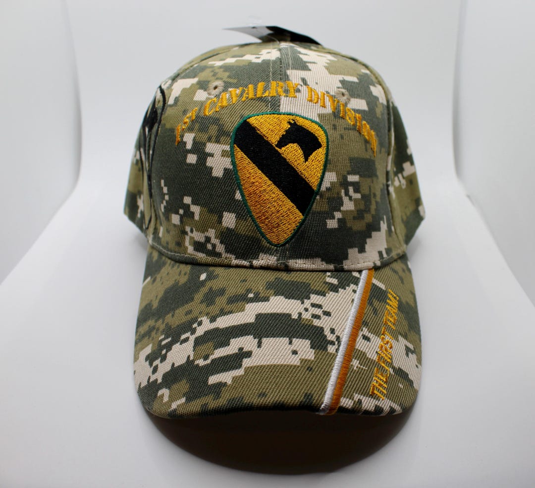 Army 1st Cavalry Division Cap. U.S. Army Green Hat. Military Cap