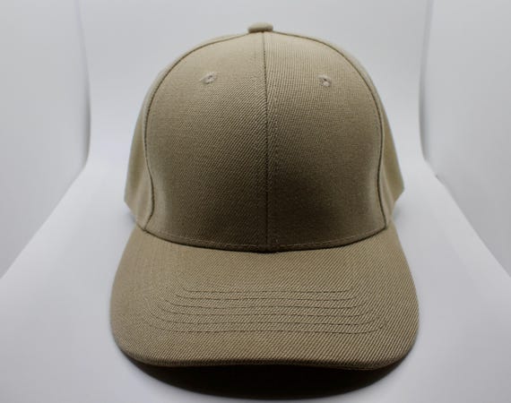 Classic Light Brown Baseball Cap. Beige Hat. Adjustable  display picture 3